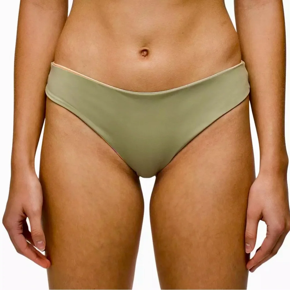 Prana Gemma Reversible Swim Bottom Waves Multicolor Bikini Bottom Size M
